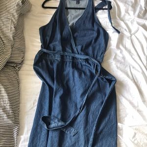 Blue denim dress